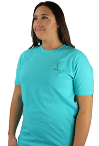 Embroidered Classic Tee Light Blue